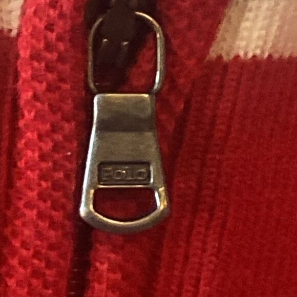 Polo By Ralph Lauren 💯 Cotton Men’s Sweater Pullover Red 1/4 Zip - Picture 15 of 16